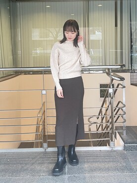藤井さん(レディース・166cm)の冬コーディネート