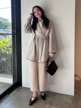 「アイテム（ワンピース/ドレス）」を使った、藤井さん（レディース・167cm）の秋コーディネート