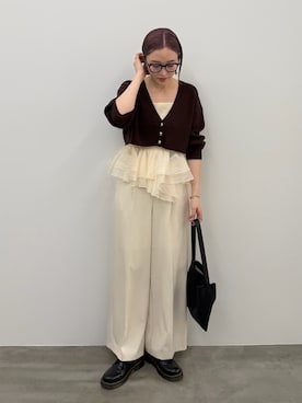 藤井さん(レディース・167cm)の秋コーディネート