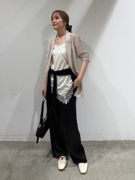 藤井さん(レディース・167cm)の夏コーディネート