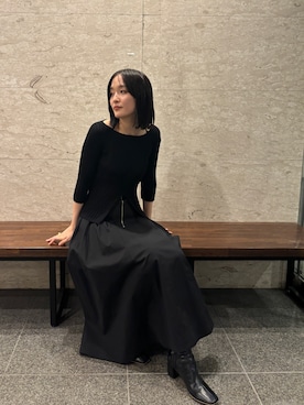 「春ニット」｜藤井さん（レディース・166cm）の秋コーディネート