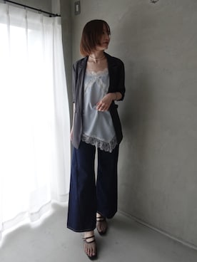藤井さん(レディース・167cm)の春コーディネート