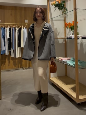 「きれいめコーディネート」｜藤井さん（レディース・167cm）の秋コーディネート