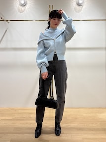 ビッグカラーレイヤードZIPニット｜ラグナムーン（LAGUNAMOON