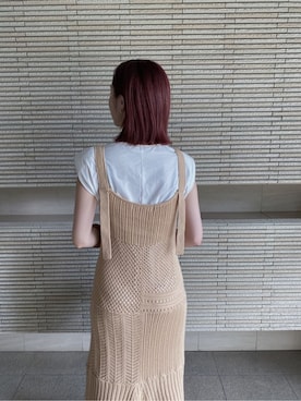 「スタイリング」｜「アイテム（アクセサリー）」を使った、藤井さん（レディース・166cm）の夏コーディネート