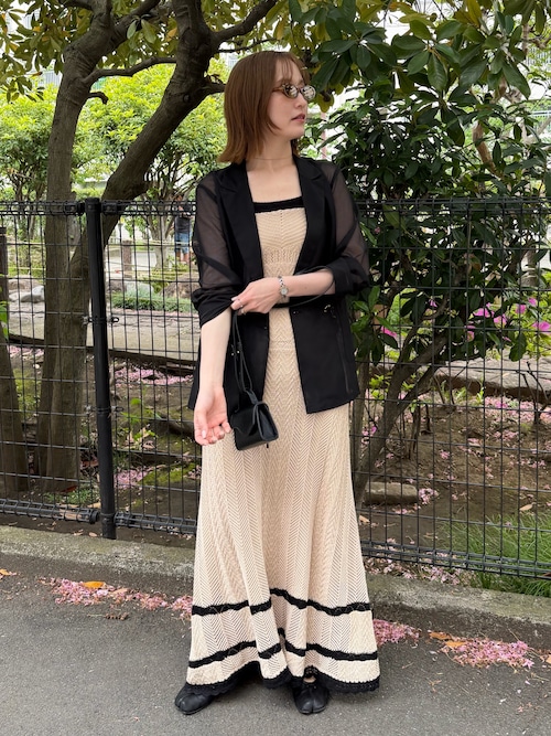 XSサイズあり】ノースリレースニットワンピース｜ラグナムーン