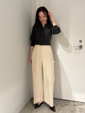 「アイテム（その他シューズ）」を使った、藤井さん（レディース・167cm）の秋コーディネート