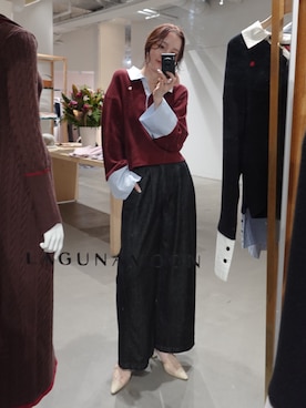 「アイテム（トップス）」を使った、藤井さん（レディース・167cm）の夏コーディネート