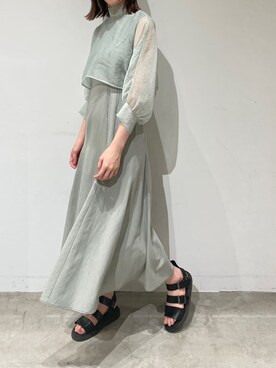 藤井さん(レディース・166cm)の夏コーディネート