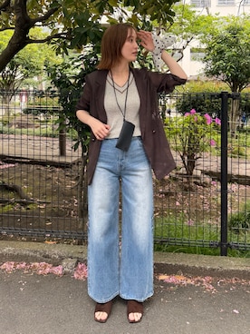 藤井さん(レディース・167cm)の夏コーディネート