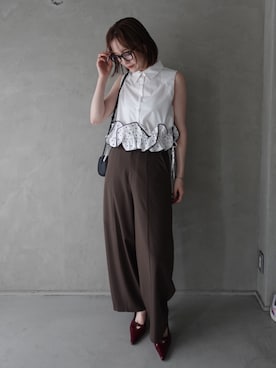 藤井さん(レディース・167cm)の春コーディネート