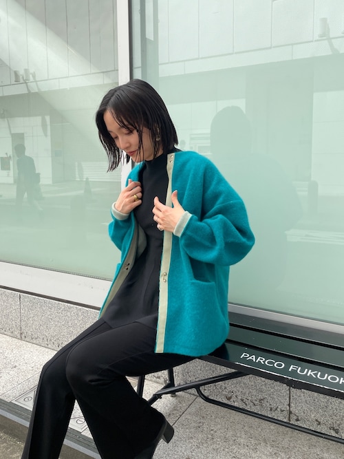 OMMO♡バルーンぺプラムニット♡ブラック バルーンペプラムニットプルオーバー(ニットプルオーバー)｜TOPS