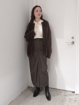 「アイテム（その他シューズ）」を使った、藤井さん（レディース・167cm）の秋コーディネート