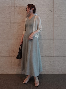 「アイテム（その他シューズ）」を使った、藤井さん（レディース・167cm）の秋コーディネート