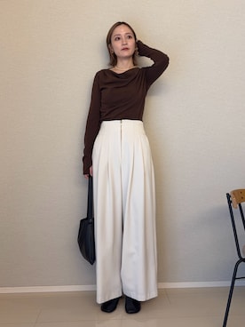 藤井さん(レディース・167cm)の秋コーディネート