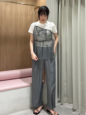 藤井さん(レディース・166cm)の夏コーディネート