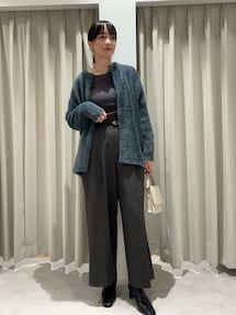 ミニシャギーセッケツニットカーディガン｜ラグナムーン