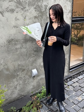 藤井さん(レディース・166cm)の冬コーディネート