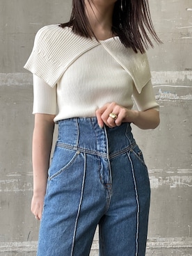 「LAGUNAMOON（ラグナムーン）のアイテム（その他アウター）」を使った、藤井さん（レディース・166cm）の冬コーディネート