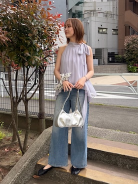 藤井さん(レディース・167cm)の夏コーディネート
