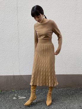 藤井さん（レディース・166cm）の冬コーディネート