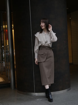 藤井さん（レディース・166cm）の春コーディネート