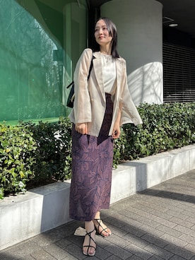 藤井さん(レディース・166cm)の冬コーディネート