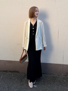 「LAGUNAMOON（ラグナムーン）のアイテム」を使った、藤井さん（レディース・167cm）の春コーディネート