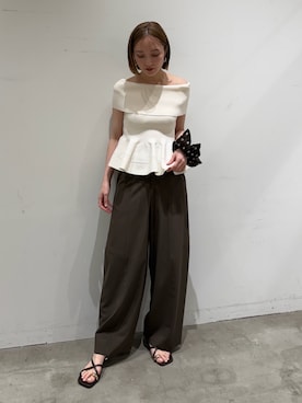 「LAGUNAMOON（ラグナムーン）のアイテム」を使った、藤井さん（レディース・167cm）の春コーディネート