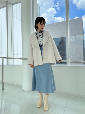 「LAGUNAMOON（ラグナムーン）のアイテム（その他アウター）」を使った、藤井さん（レディース・166cm）の夏コーディネート