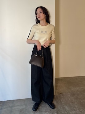 「LAGUNAMOON（ラグナムーン）のアイテム」を使った、藤井さん（レディース・167cm）の夏コーディネート