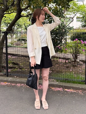 藤井さん(レディース・167cm)の夏コーディネート