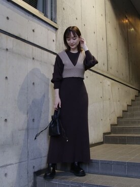 藤井さん（レディース・166cm）の秋コーディネート