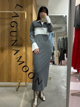 「ラガーシャツ」｜藤井さん（レディース・166cm）の夏コーディネート