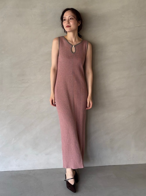 LAGUNAMOON ビックカラーメタルボタンワンピース メタルボタンデザイン