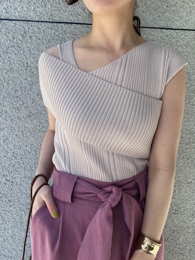 「アイテム（サンダル、その他）」を使った、藤井さん（レディース・166cm）の春コーディネート