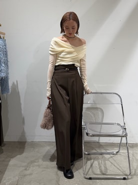 「LAGUNAMOON（ラグナムーン）のアイテム」を使った、藤井さん（レディース・167cm）の秋コーディネート
