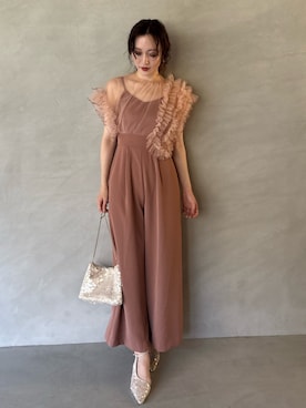 「結婚式コーデ」｜藤井さん（レディース・167cm）の夏コーディネート