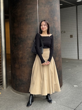 藤井さん(レディース・166cm)の冬コーディネート