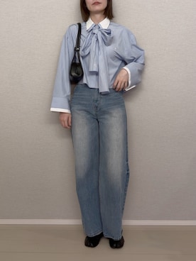「LAGUNAMOON（ラグナムーン）のアイテム（シャツ/ブラウス）」を使った、藤井さん（レディース・167cm）の夏コーディネート