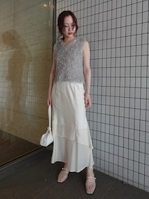 今季　ラグナムーン　フェザーライクVネックトップス フェザーライクVネックトップス｜ラグナムーンの通販｜&mall