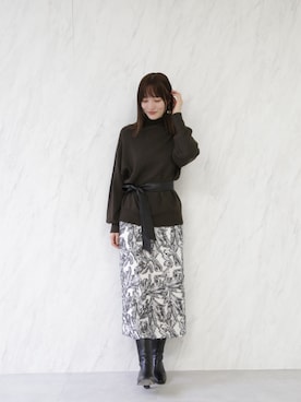 藤井さん(レディース・166cm)の冬コーディネート