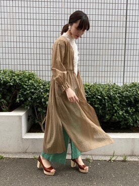 藤井さん（レディース・166cm）の春コーディネート