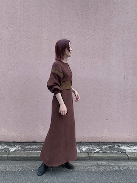「スタイリング」｜「アイテム（ワンピース/ドレス）」を使った、藤井さん（レディース・166cm）の夏コーディネート