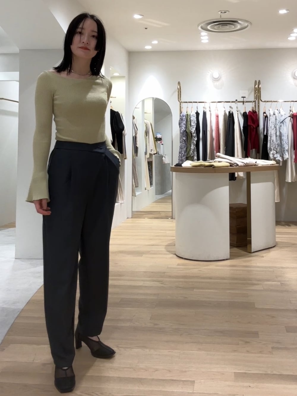 B01264   LAGUNAMOONラグナムーン　オープントゥブレードパンプス B01264 LAGUNAMOONラグナムーン オープントゥブレードパンプス