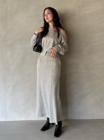 ウエストZIPラメスウェットプルオーバー｜ラグナムーン（LAGUNAMOON