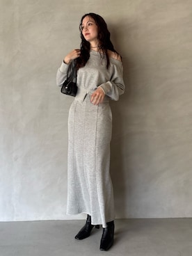 「セットアップ　着回し」｜藤井さん（レディース・167cm）の夏コーディネート