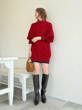 「POLO BCS（ポロ ビーシーエス）のアイテム」を使った、藤井さん（レディース・167cm）の秋コーディネート