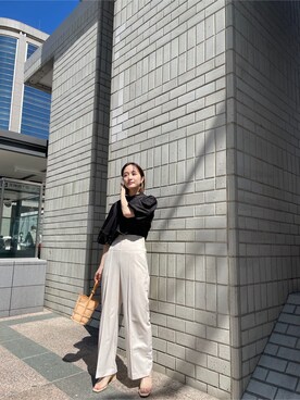 「アイテム（サンダル、その他）」を使った、藤井さん（レディース・166cm）の春コーディネート