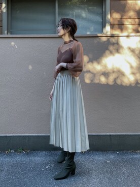 藤井さん(レディース・166cm)の冬コーディネート